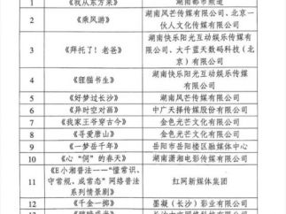 湖南省广电局公示第一批微短剧精品扶持项目 