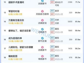 10月13日付费短剧大盘4516万:《不要对她说》连续两天第一