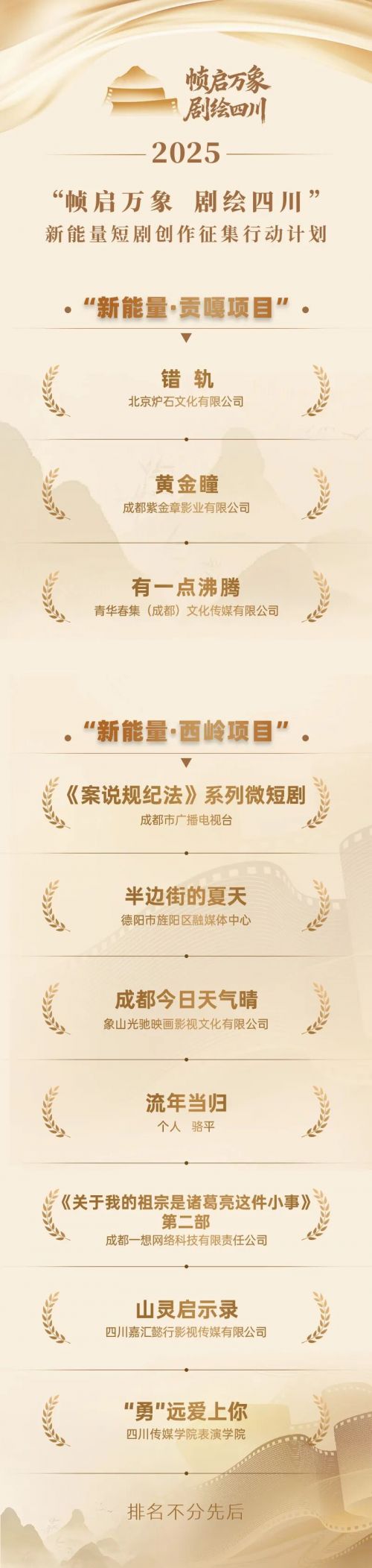 10强项目公示
