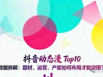 抖音动态漫Top10数据拆解：题材、运营、产能如何布局才能突围？