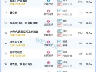 11月5日付费短剧大盘4451万：《霍总，夫人马甲又掉了》第一