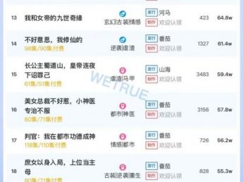 12月1日付费短剧大盘4368万：《司命》连续3天第一