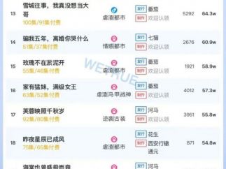 12月16日付费短剧大盘4280万：《三杯酒好，一朵花新》连续第一