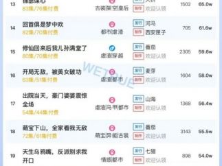 12月29日付费短剧大盘4199万：《夫人她专治不服之将门捉婿》第一