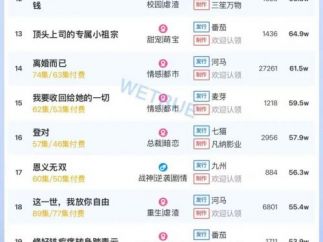 12月30日付费短剧大盘4168万：短剧《问灵》第一