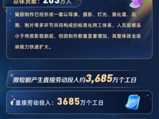 《2025年中国微短剧产业格局与就业拉动效应测算报告》：短剧带动203万就业岗位